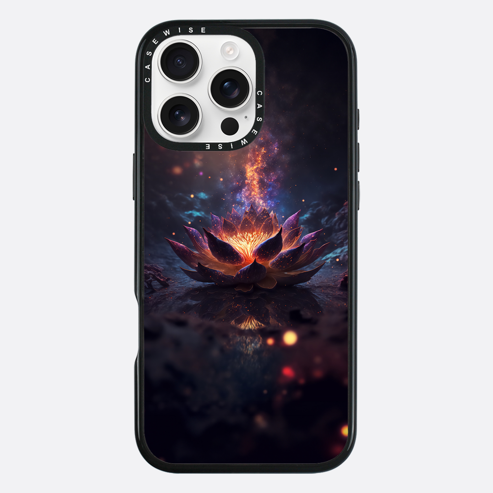 Kosmischer blühender schwarzer Lotus - Hülle