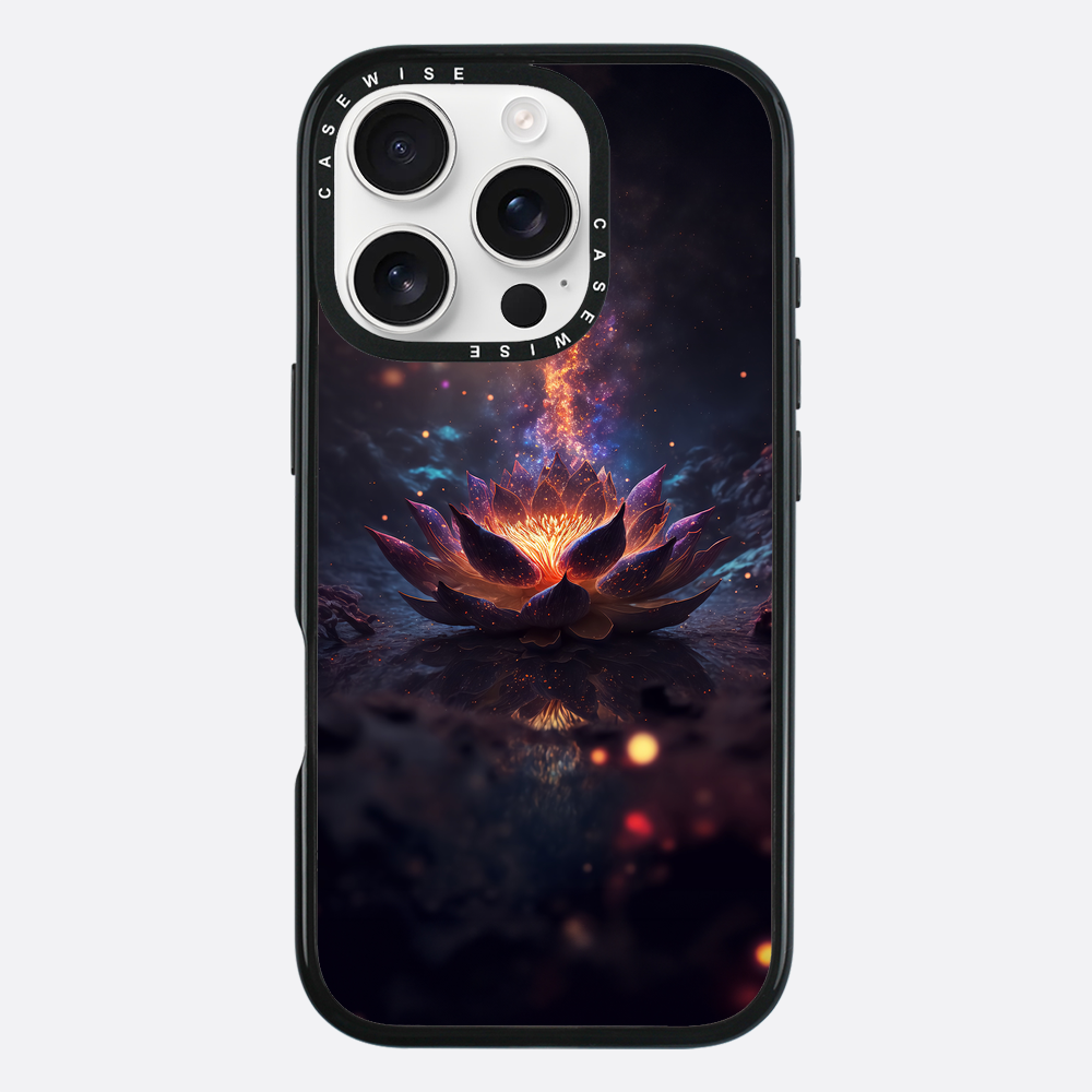Kosmischer blühender schwarzer Lotus - Hülle