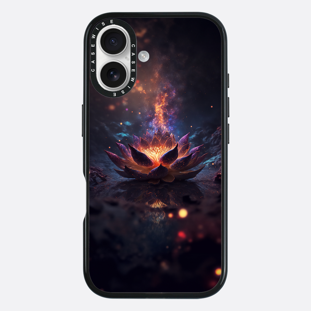Kosmischer blühender schwarzer Lotus - Hülle