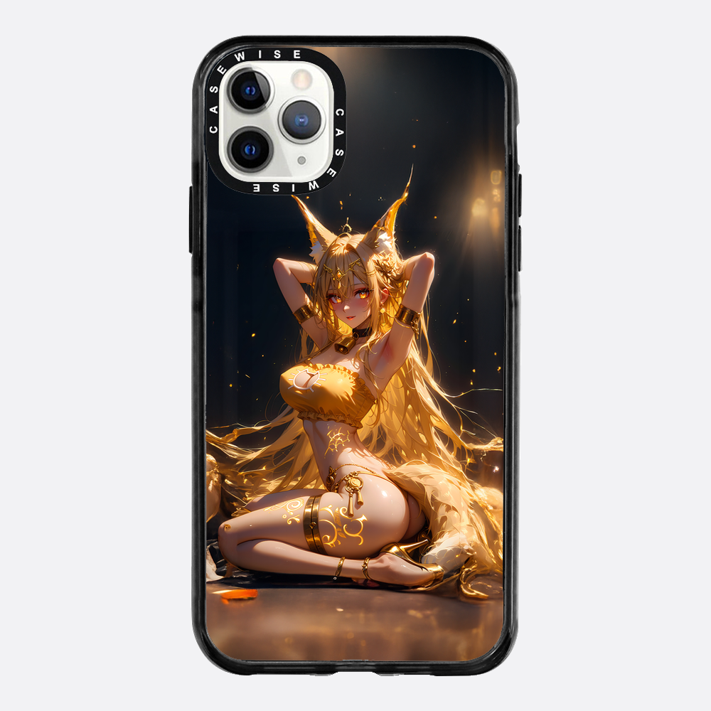 Sexy Fox Anime Girl auf dem Boden - Hülle