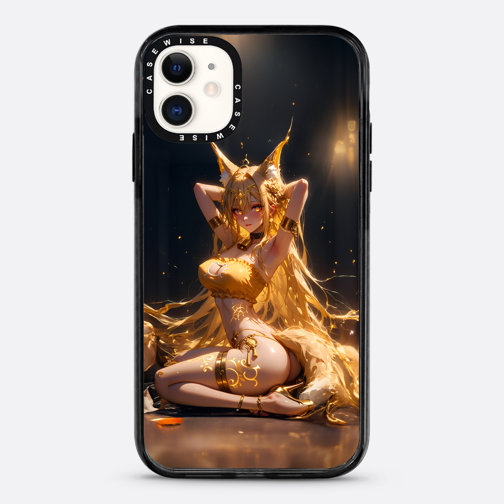 Sexy Fox Anime Girl auf dem Boden - Hülle