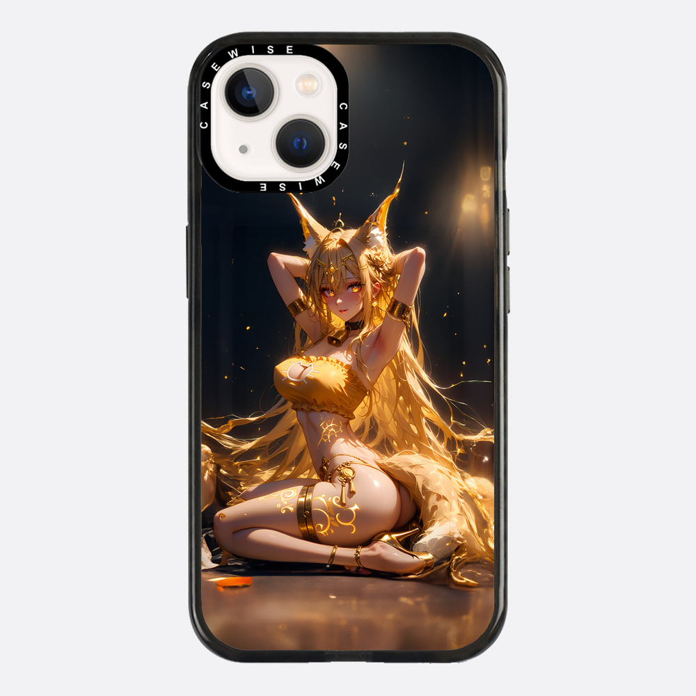 Sexy Fox Anime Girl auf dem Boden - Hülle