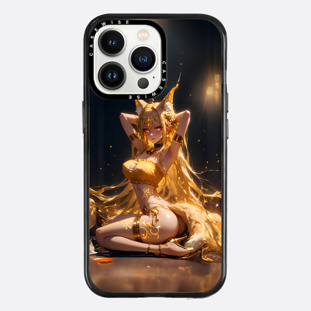 Sexy Fox Anime Girl auf dem Boden - Hülle