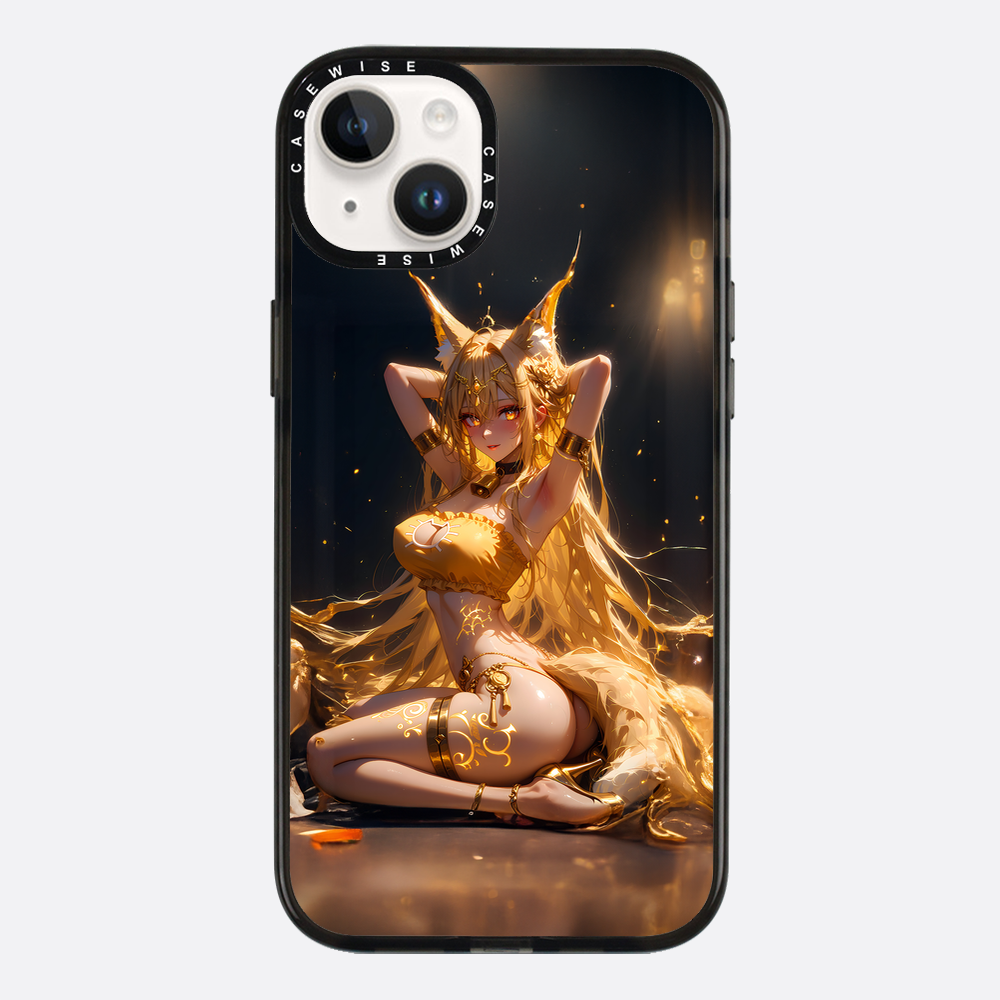 Sexy Fox Anime Girl auf dem Boden - Hülle