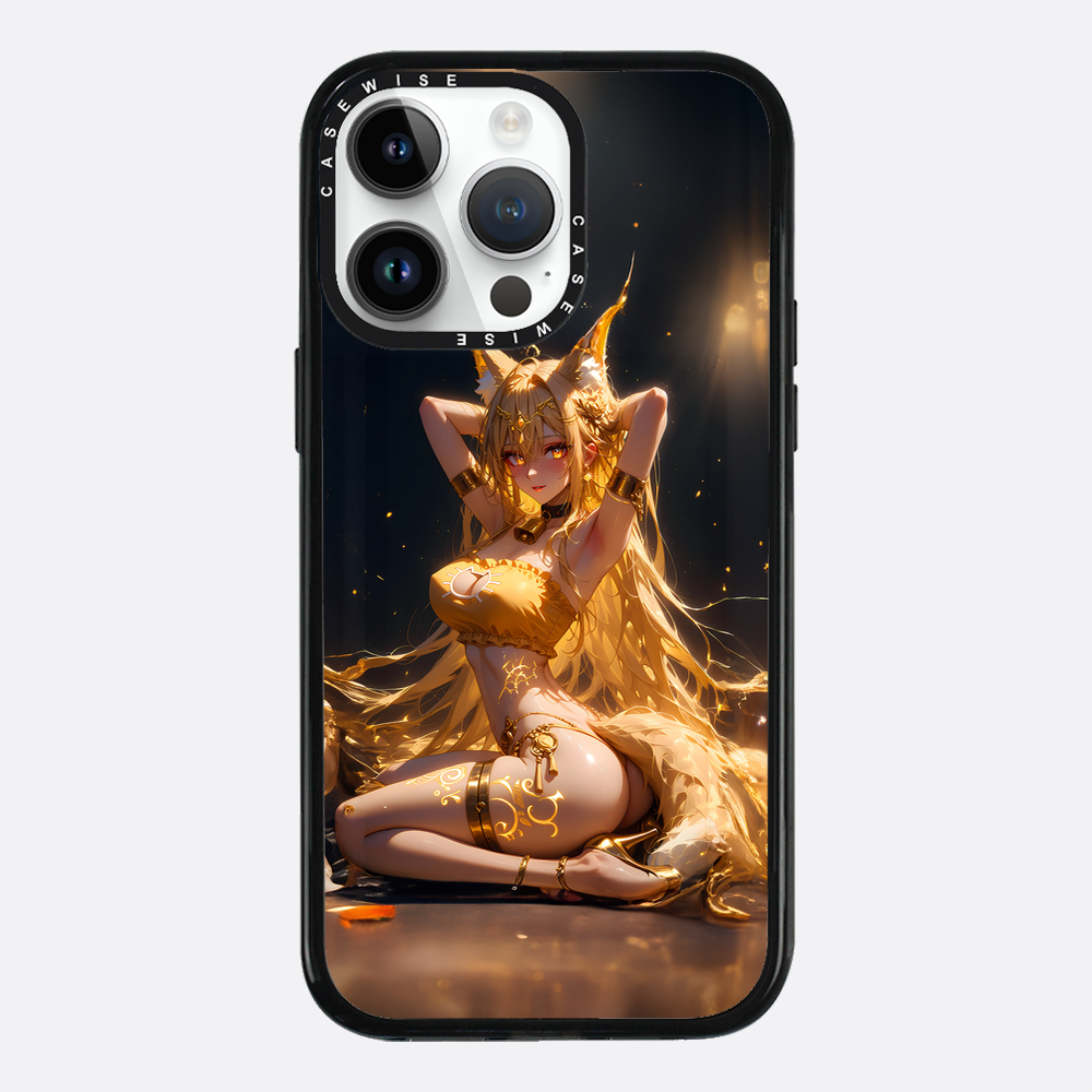 Sexy Fox Anime Girl auf dem Boden - Hülle