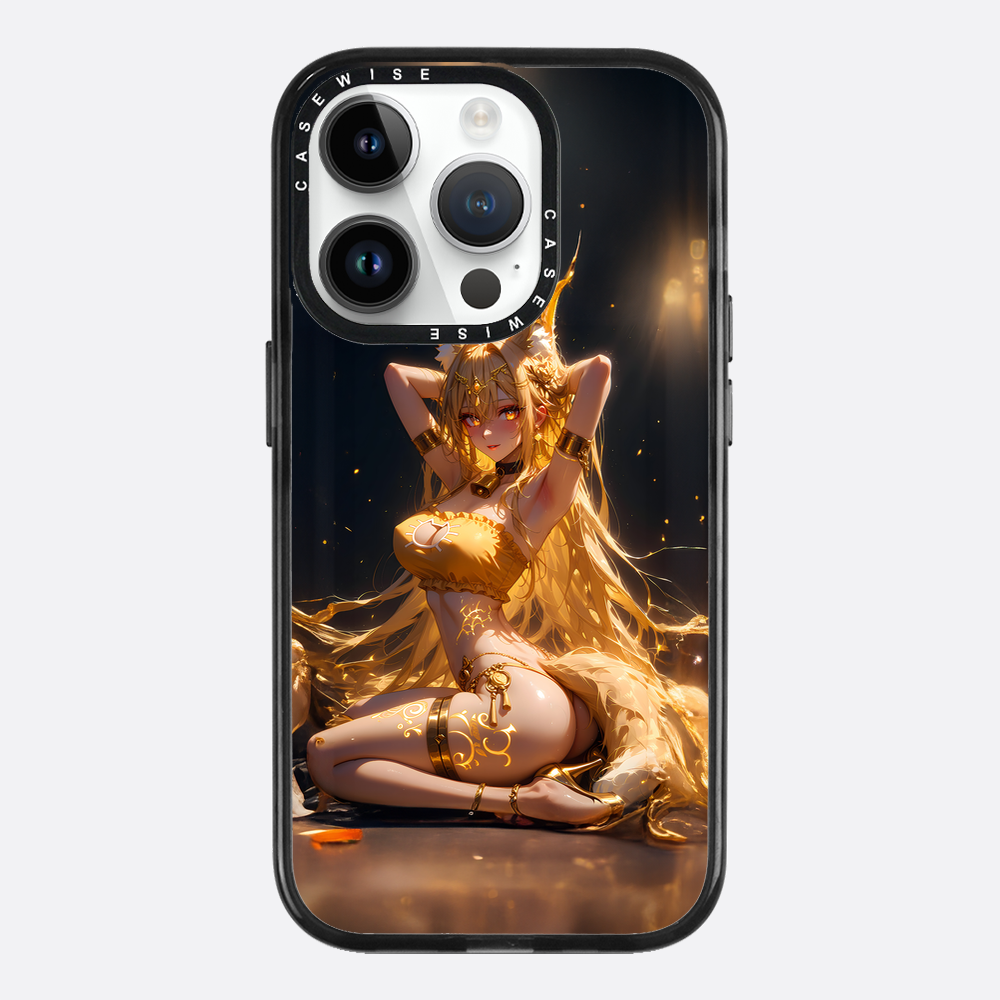 Sexy Fox Anime Girl auf dem Boden - Hülle