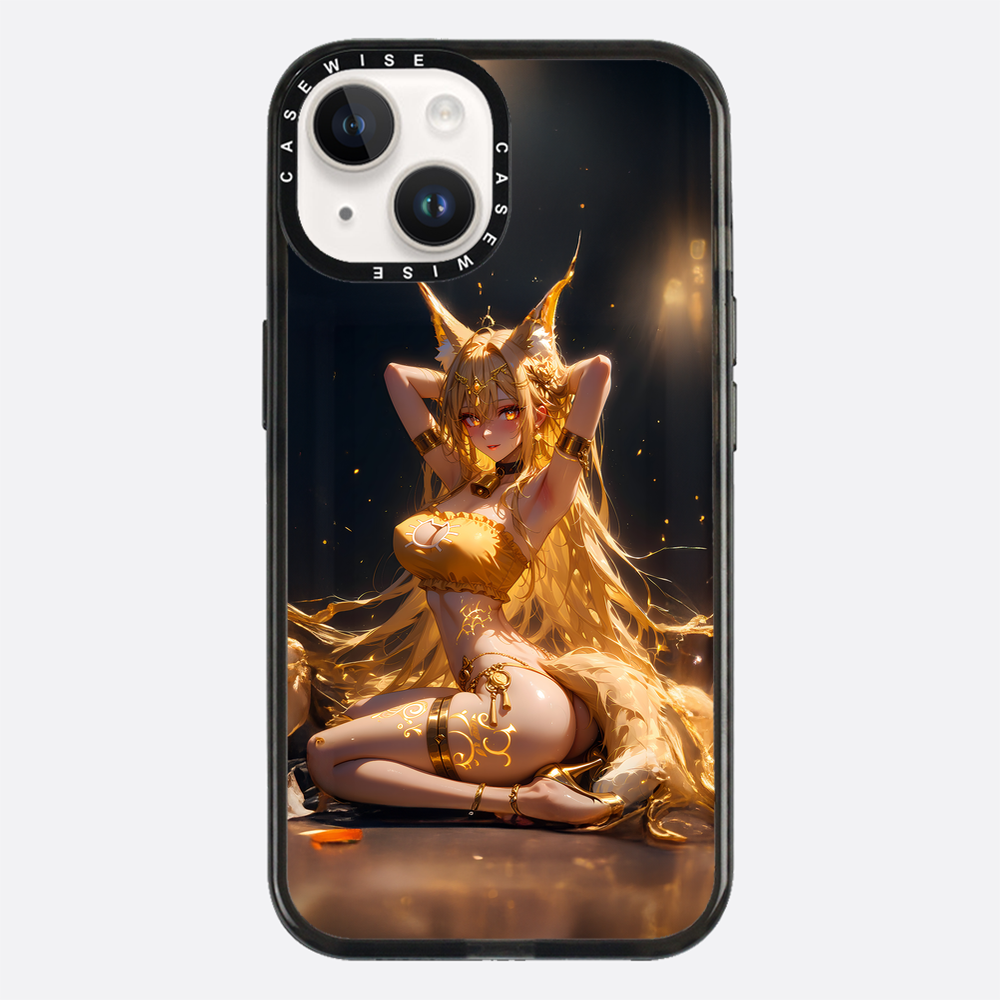 Sexy Fox Anime Girl auf dem Boden - Hülle