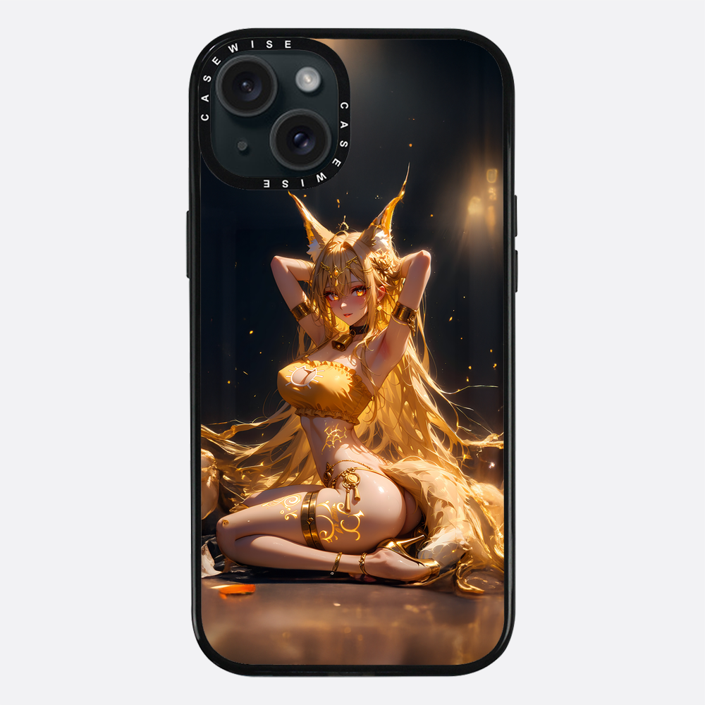Sexy Fox Anime Girl auf dem Boden - Hülle