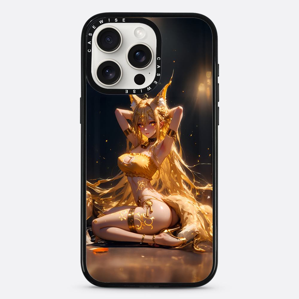 Sexy Fox Anime Girl auf dem Boden - Hülle