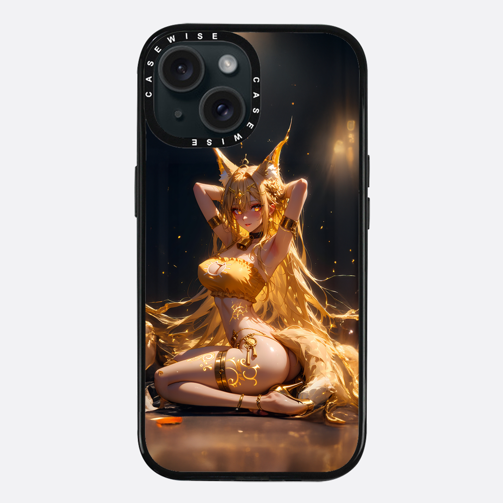 Sexy Fox Anime Girl auf dem Boden - Hülle