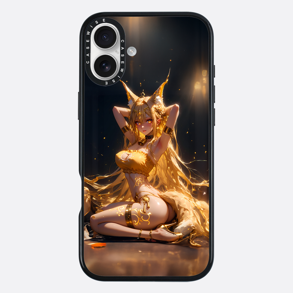Sexy Fox Anime Girl auf dem Boden - Hülle