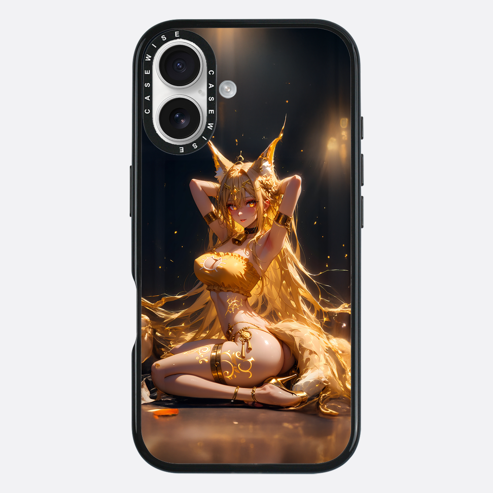 Sexy Fox Anime Girl auf dem Boden - Hülle
