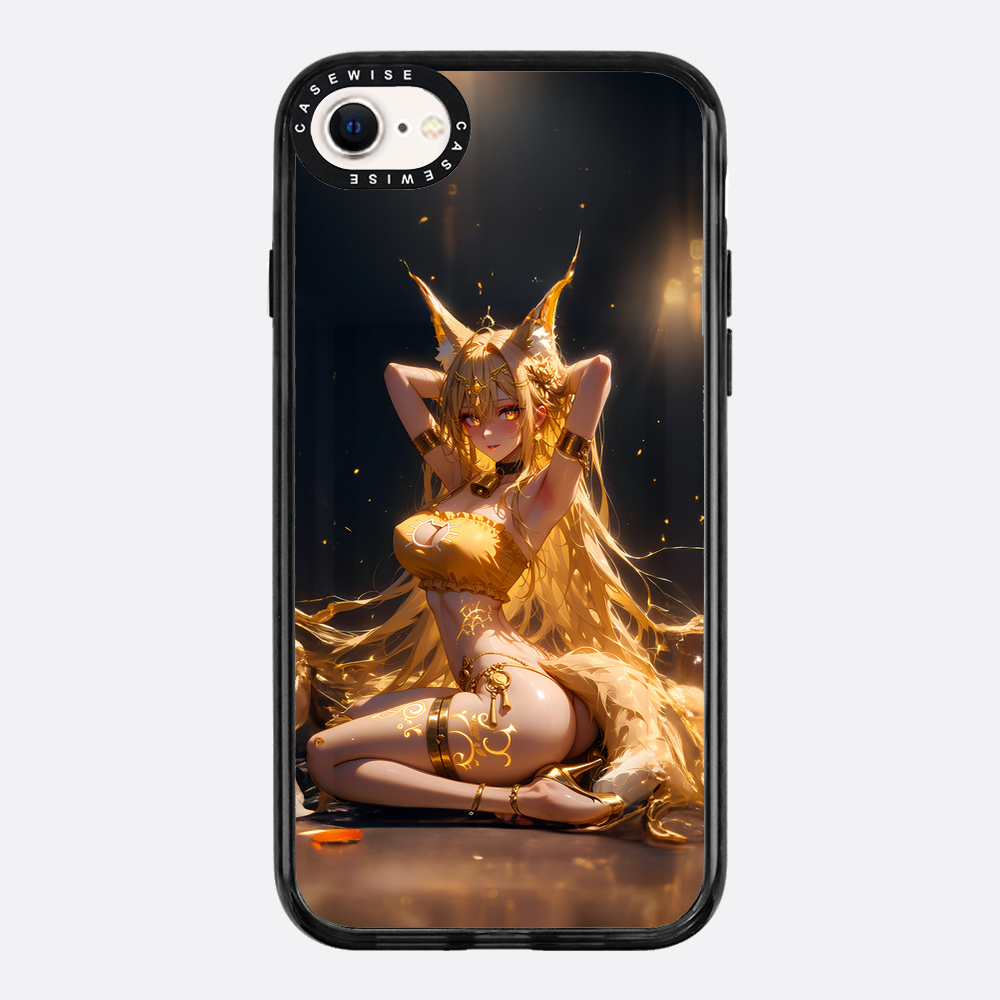 Sexy Fox Anime Girl auf dem Boden - Hülle