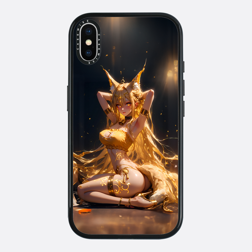 Sexy Fox Anime Girl auf dem Boden - Hülle