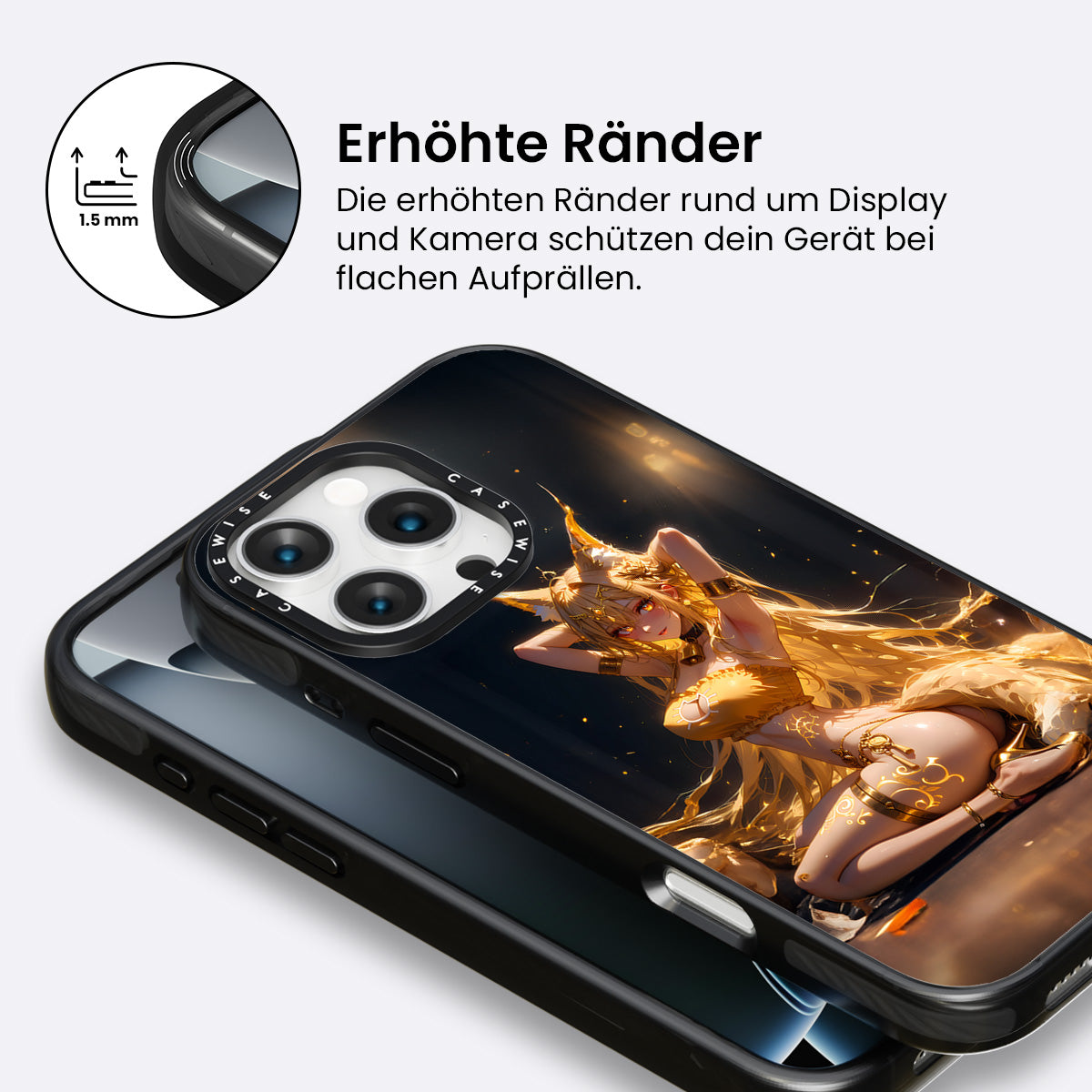 Sexy Fox Anime Girl auf dem Boden - Hülle