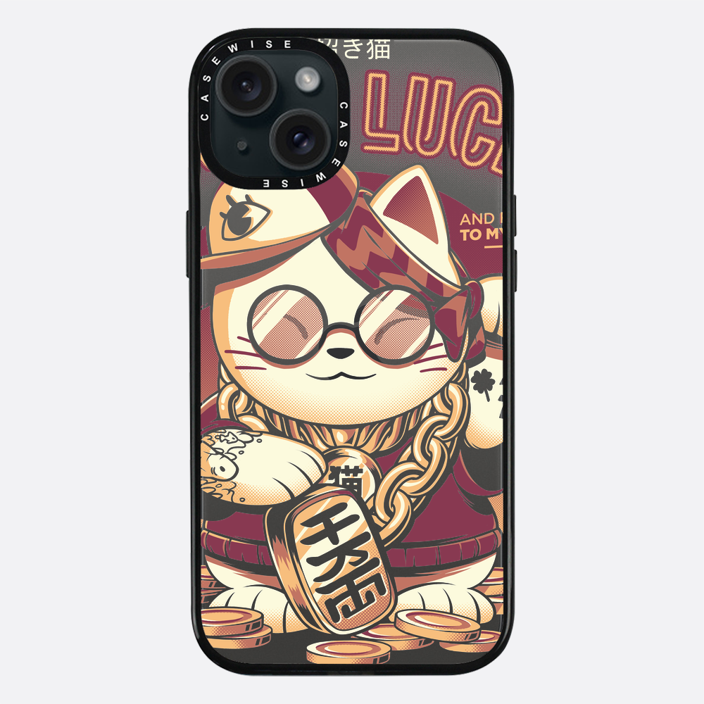Glückliche Katze - Hülle