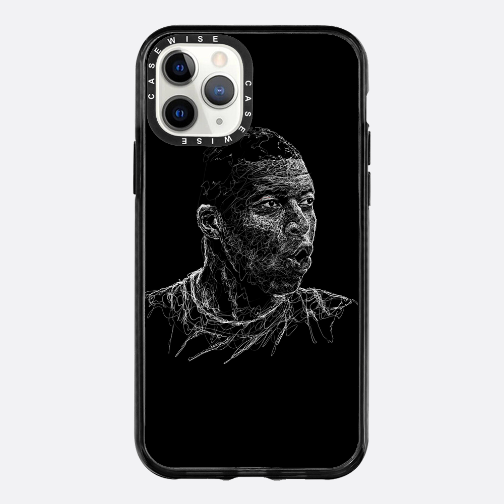 Digital Scribble Art Design, inspiriert von Kylian Mbappe - Hülle