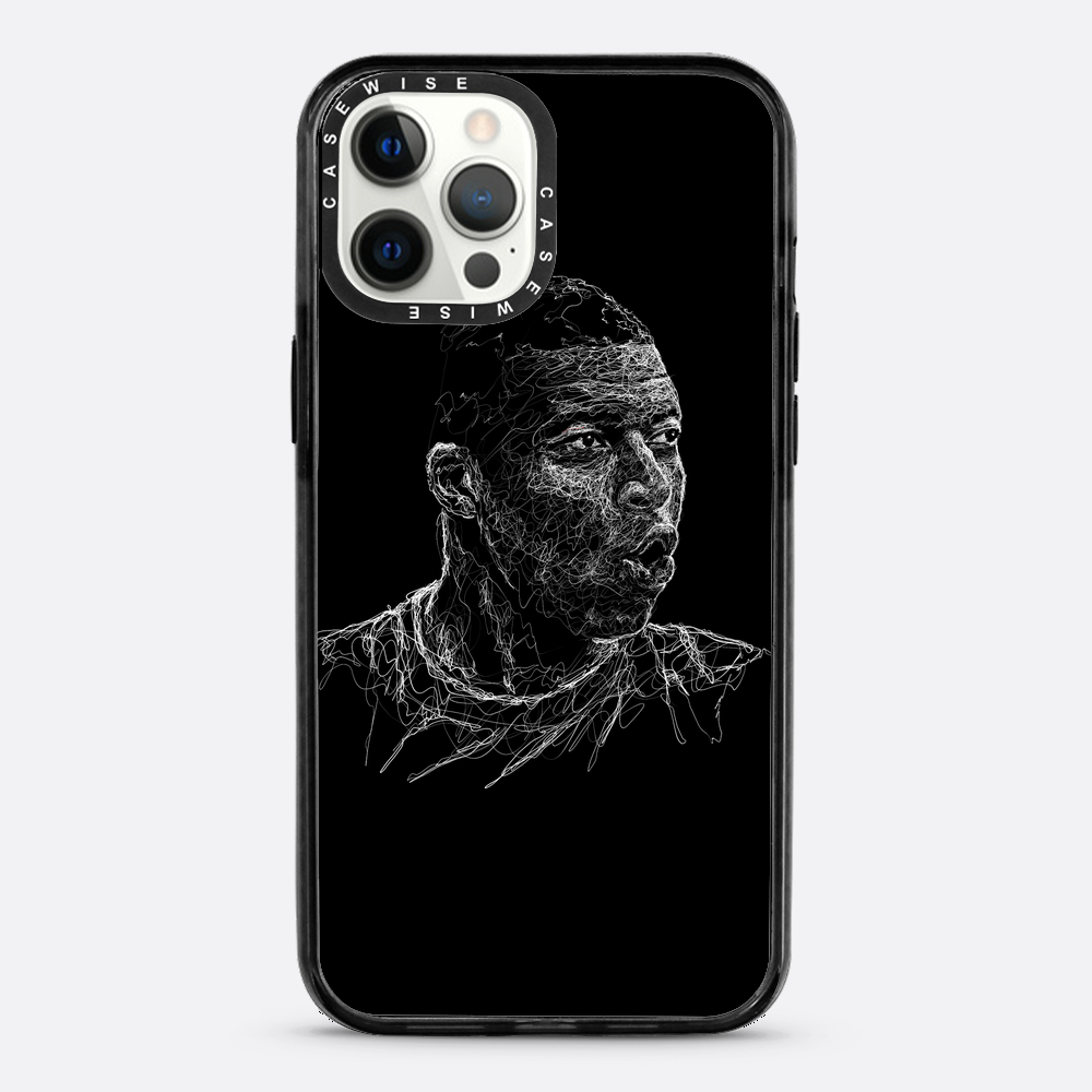Digital Scribble Art Design, inspiriert von Kylian Mbappe - Hülle