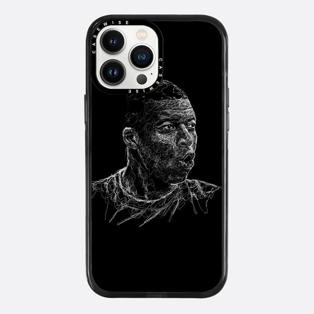 Digital Scribble Art Design, inspiriert von Kylian Mbappe - Hülle
