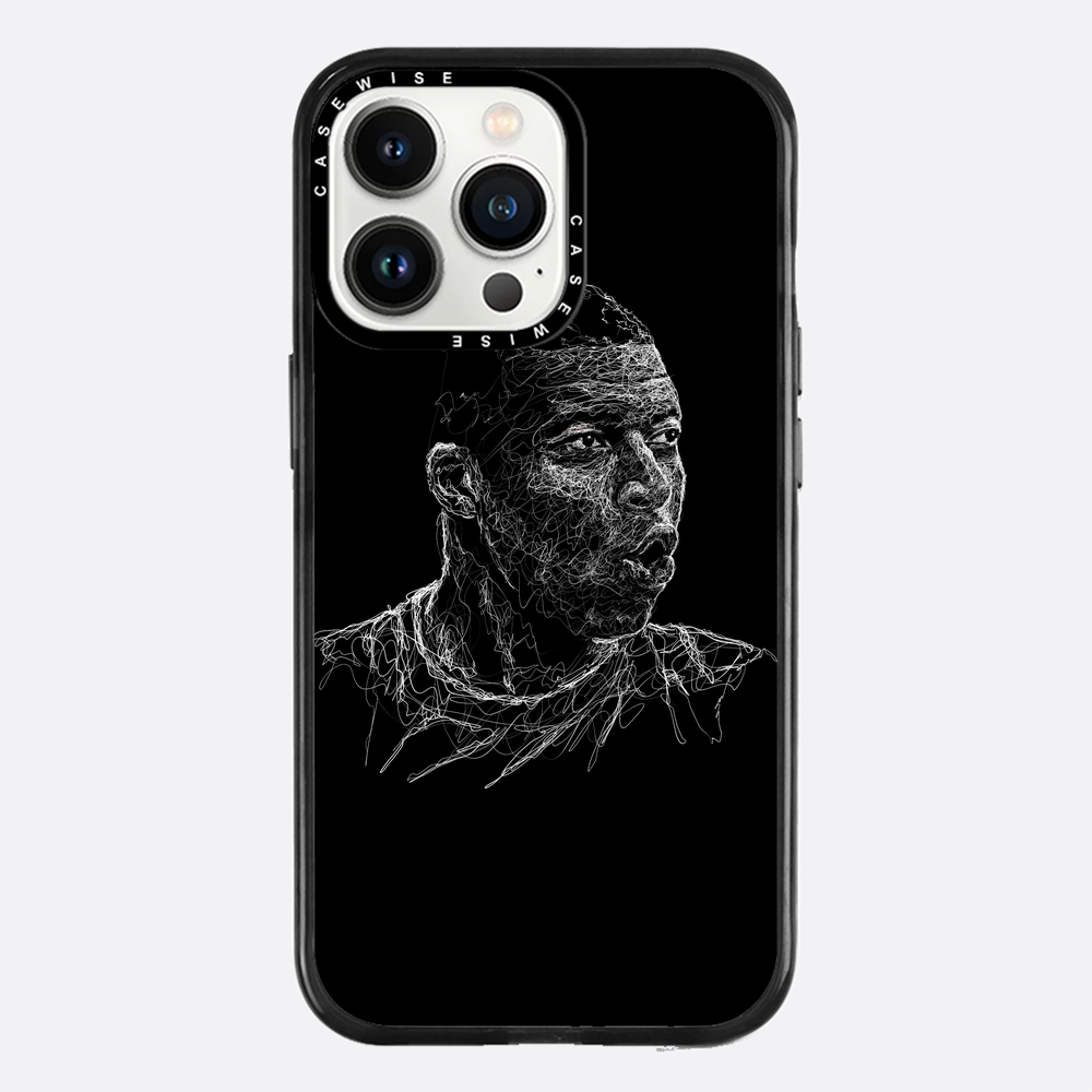 Digital Scribble Art Design, inspiriert von Kylian Mbappe - Hülle
