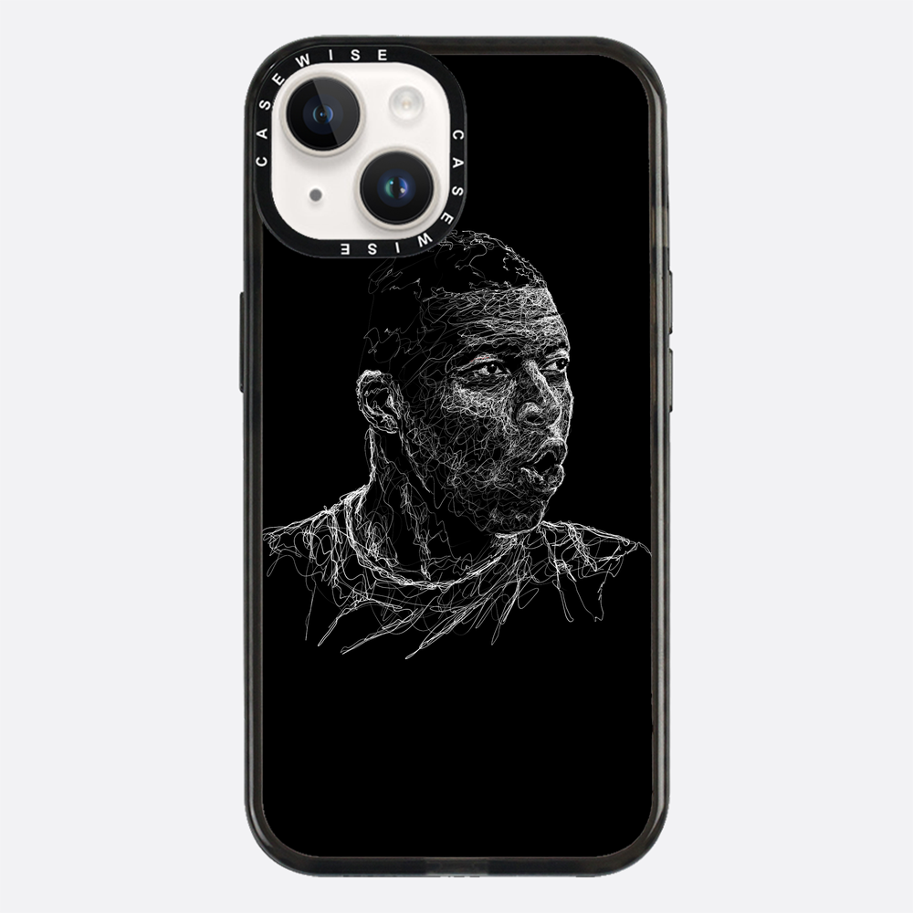Digital Scribble Art Design, inspiriert von Kylian Mbappe - Hülle