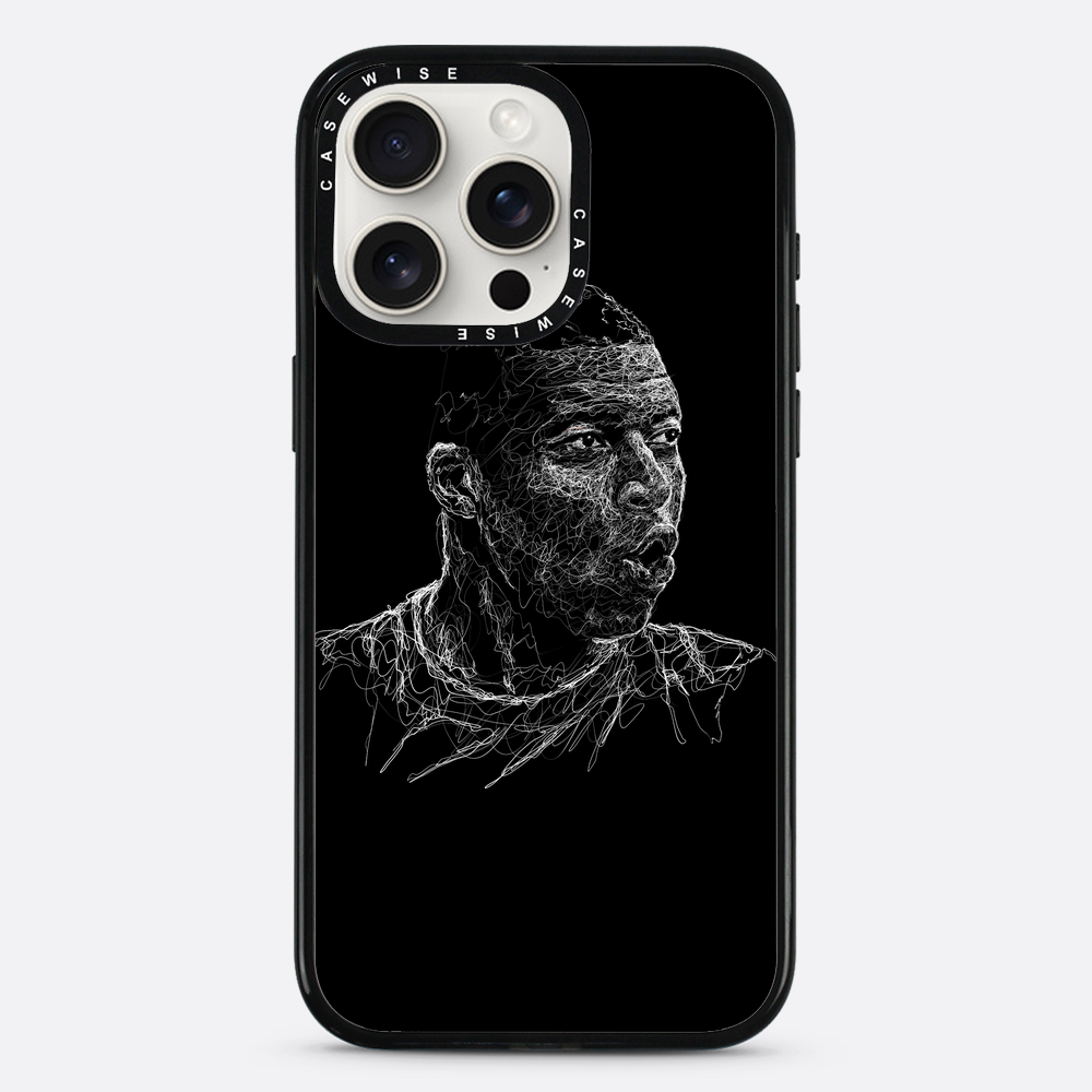 Digital Scribble Art Design, inspiriert von Kylian Mbappe - Hülle