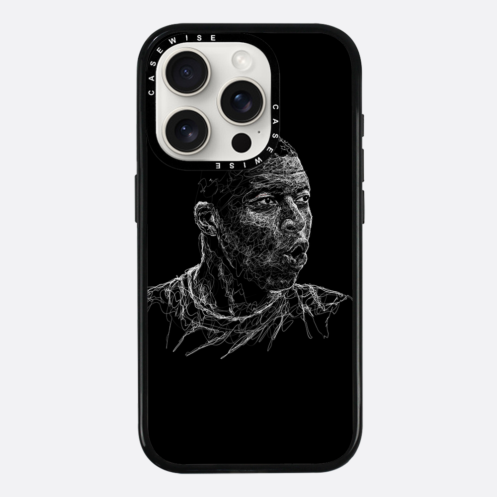 Digital Scribble Art Design, inspiriert von Kylian Mbappe - Hülle