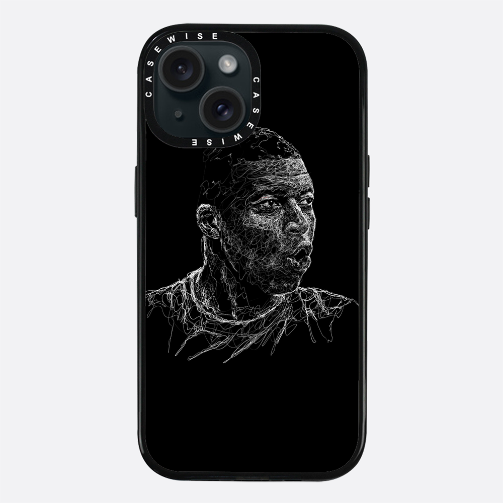 Digital Scribble Art Design, inspiriert von Kylian Mbappe - Hülle