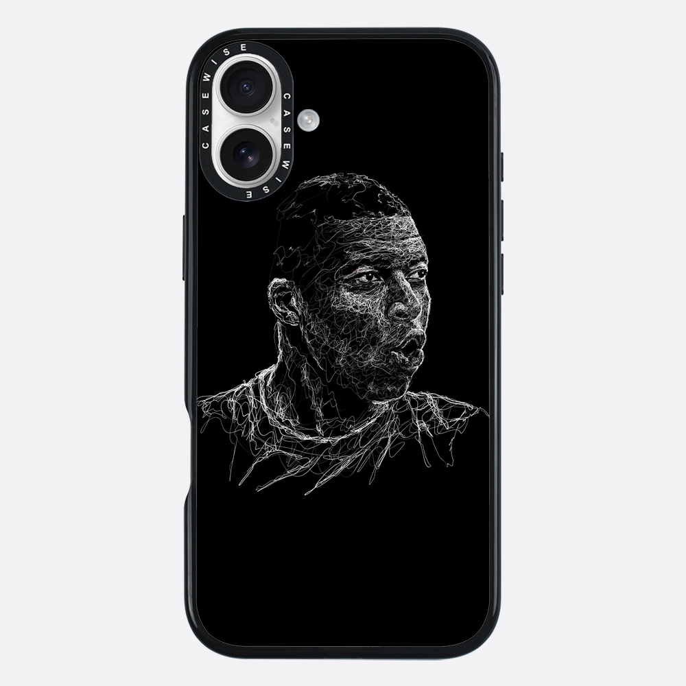 Digital Scribble Art Design, inspiriert von Kylian Mbappe - Hülle