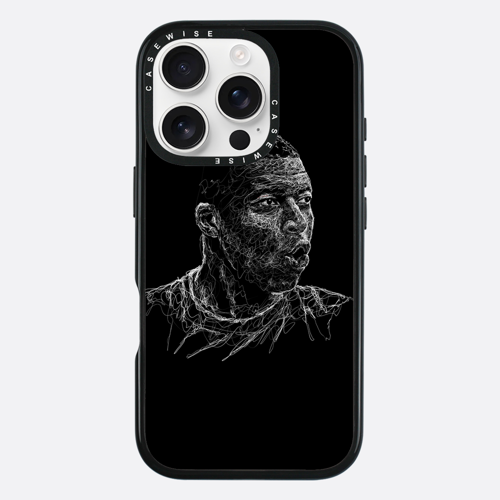 Digital Scribble Art Design, inspiriert von Kylian Mbappe - Hülle