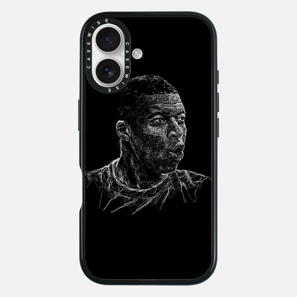 Digital Scribble Art Design, inspiriert von Kylian Mbappe - Hülle