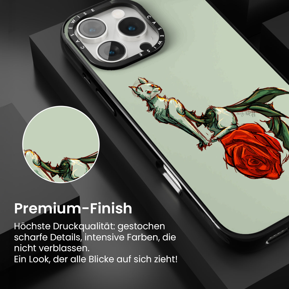 Neugierige Rose - Hülle