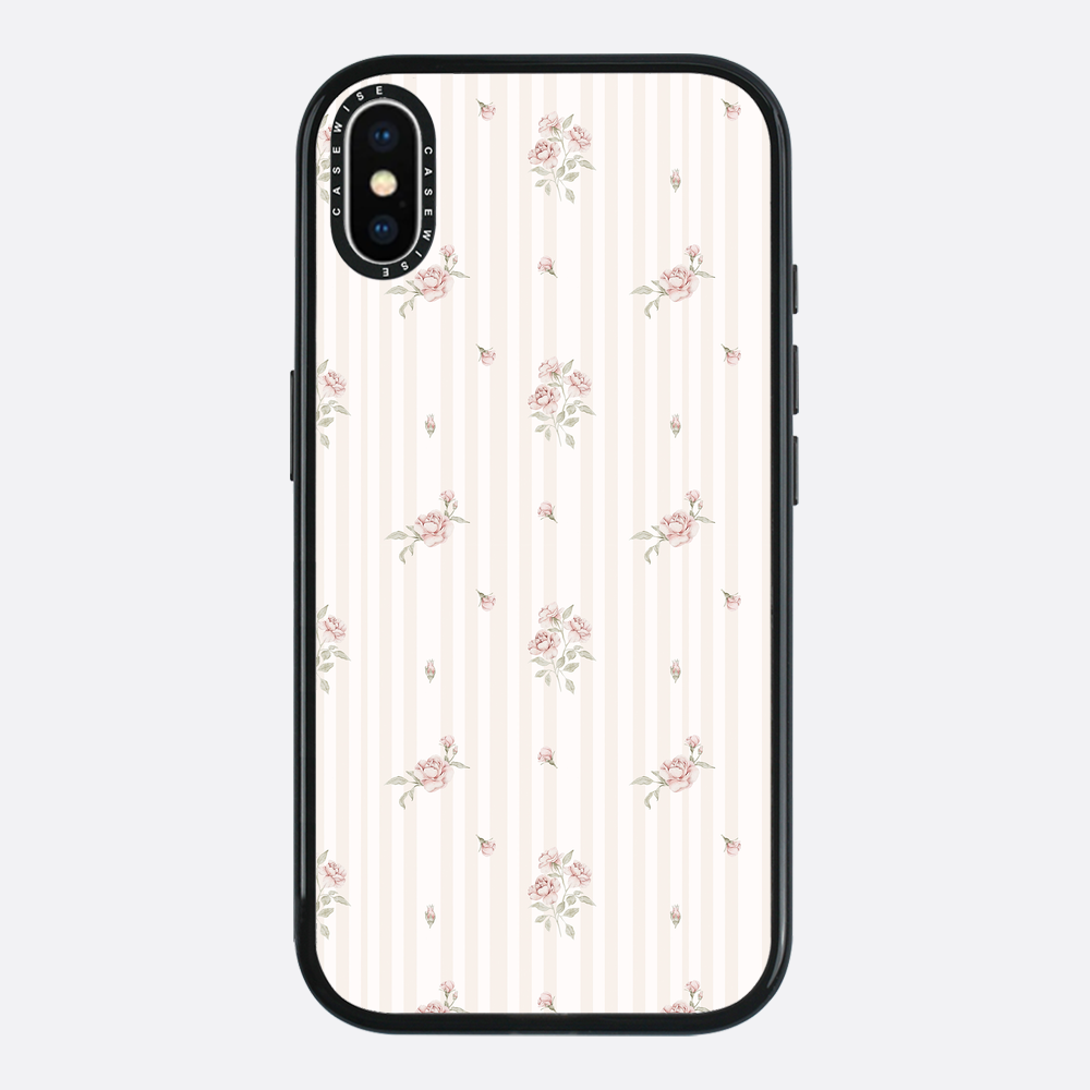 Rosen leichte beige Streifen - Hülle