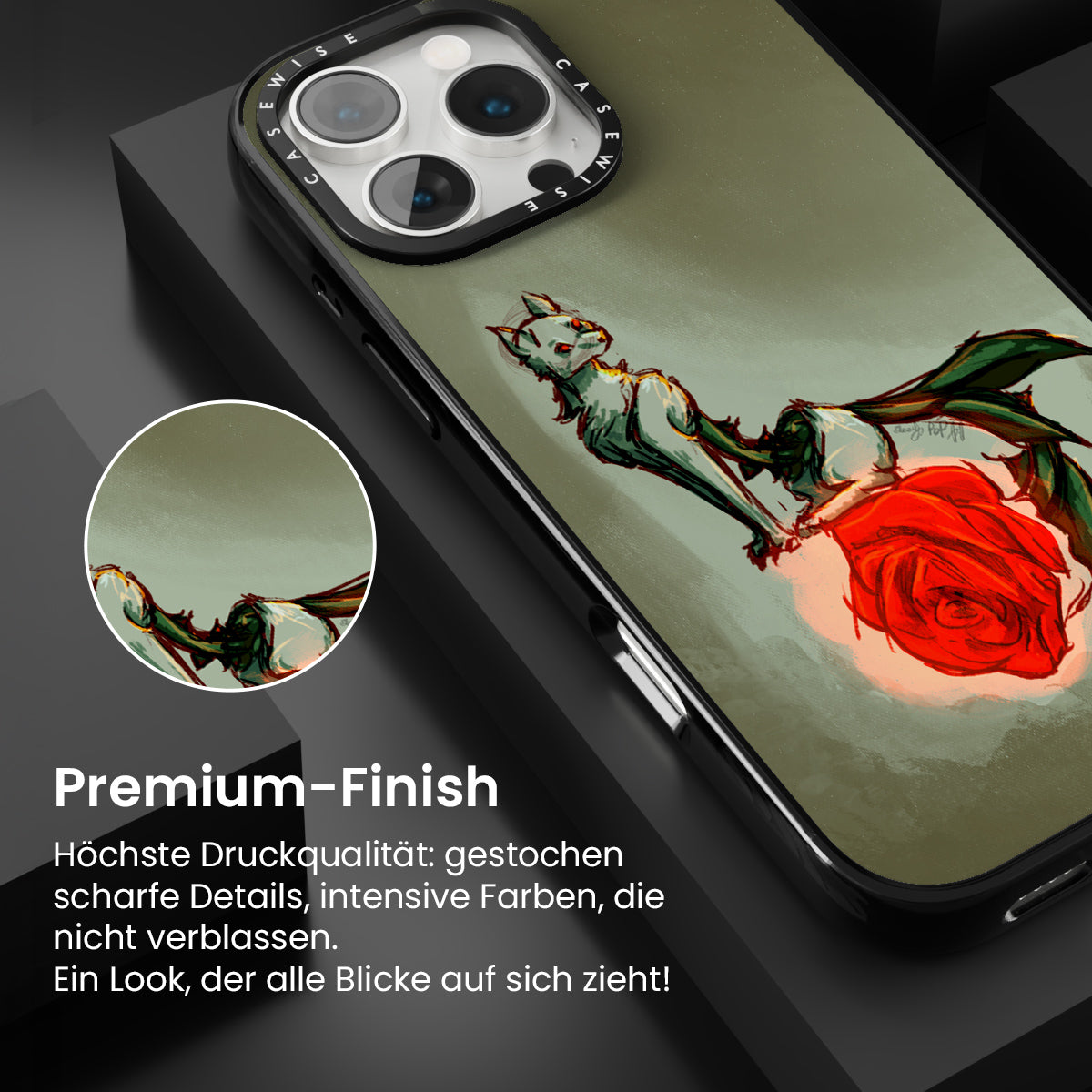 Neugierige Rose (leuchtend) - Hülle
