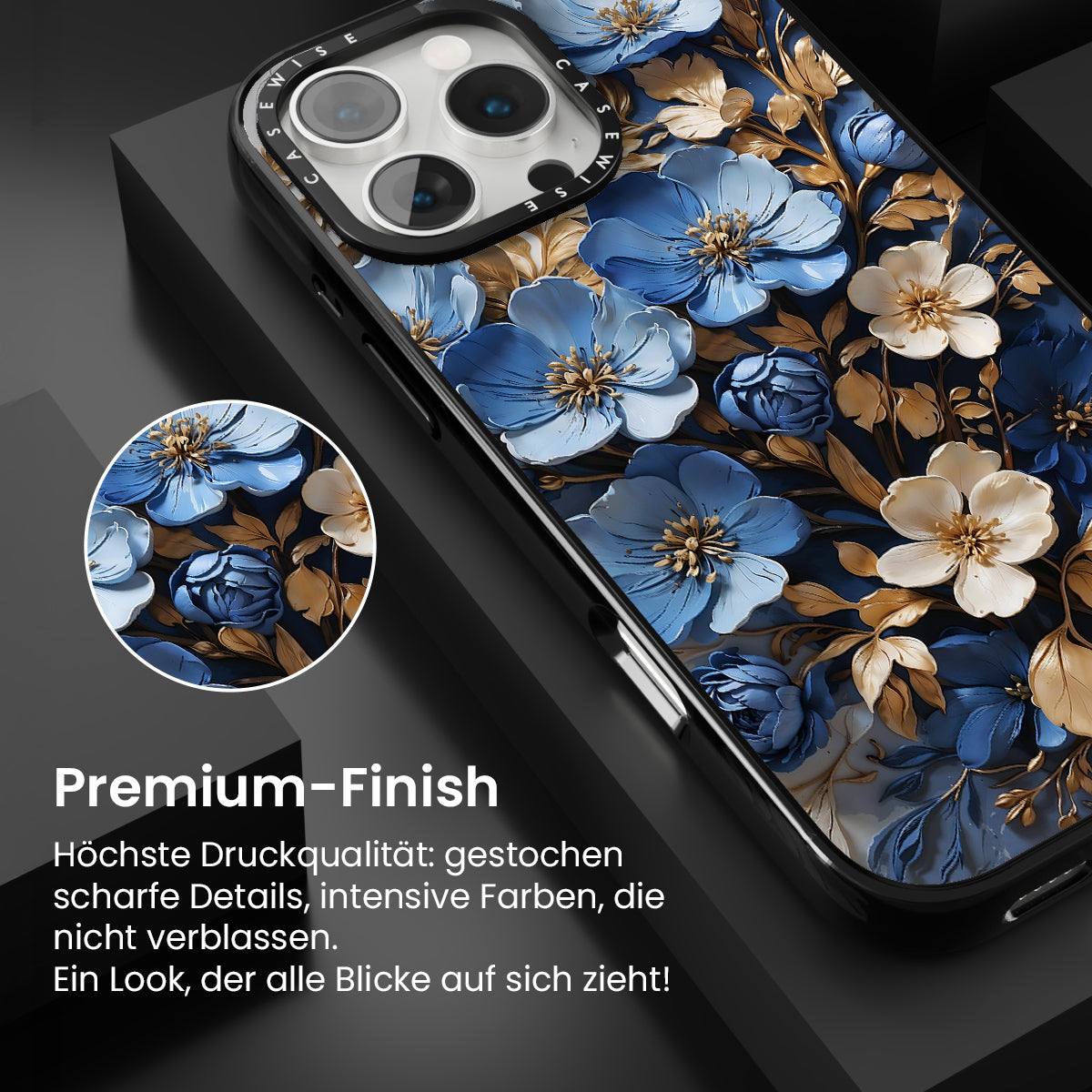 Blue Blumenstrauß von Blumen - Hülle