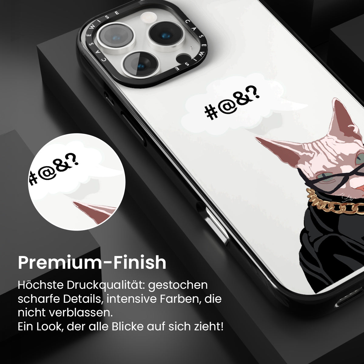 Sphinx in Brillen mit mysteriösen Symbolen #@&? - Hülle