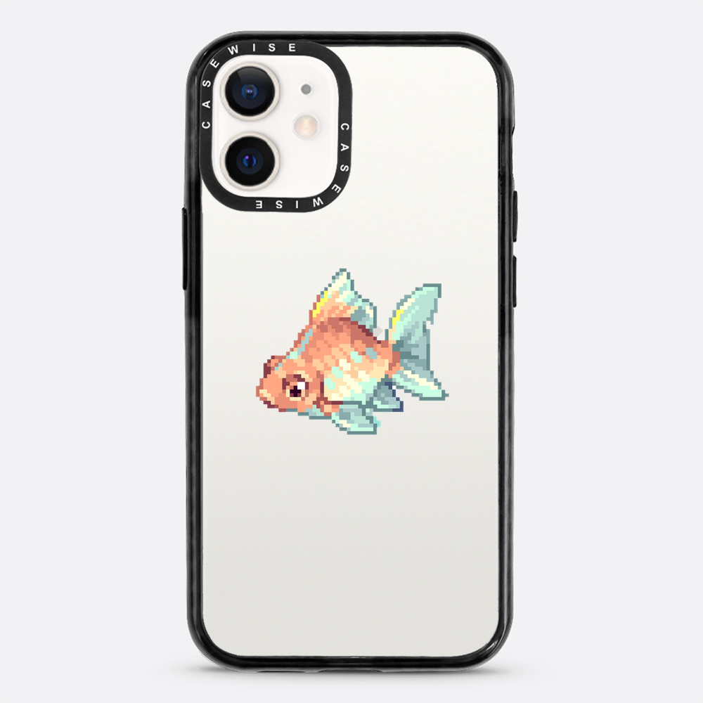 Goldener Pixelfisch - Hülle