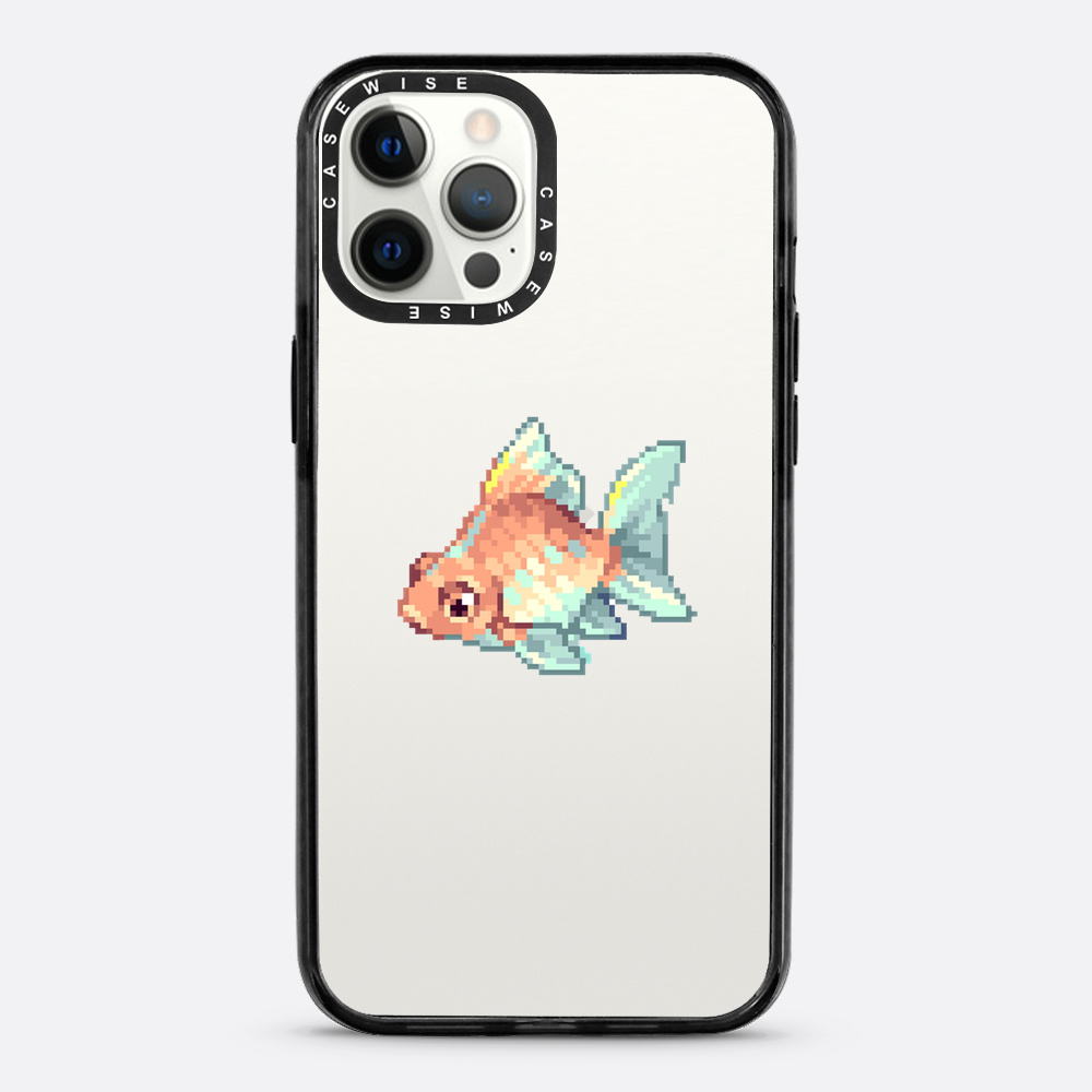 Goldener Pixelfisch - Hülle