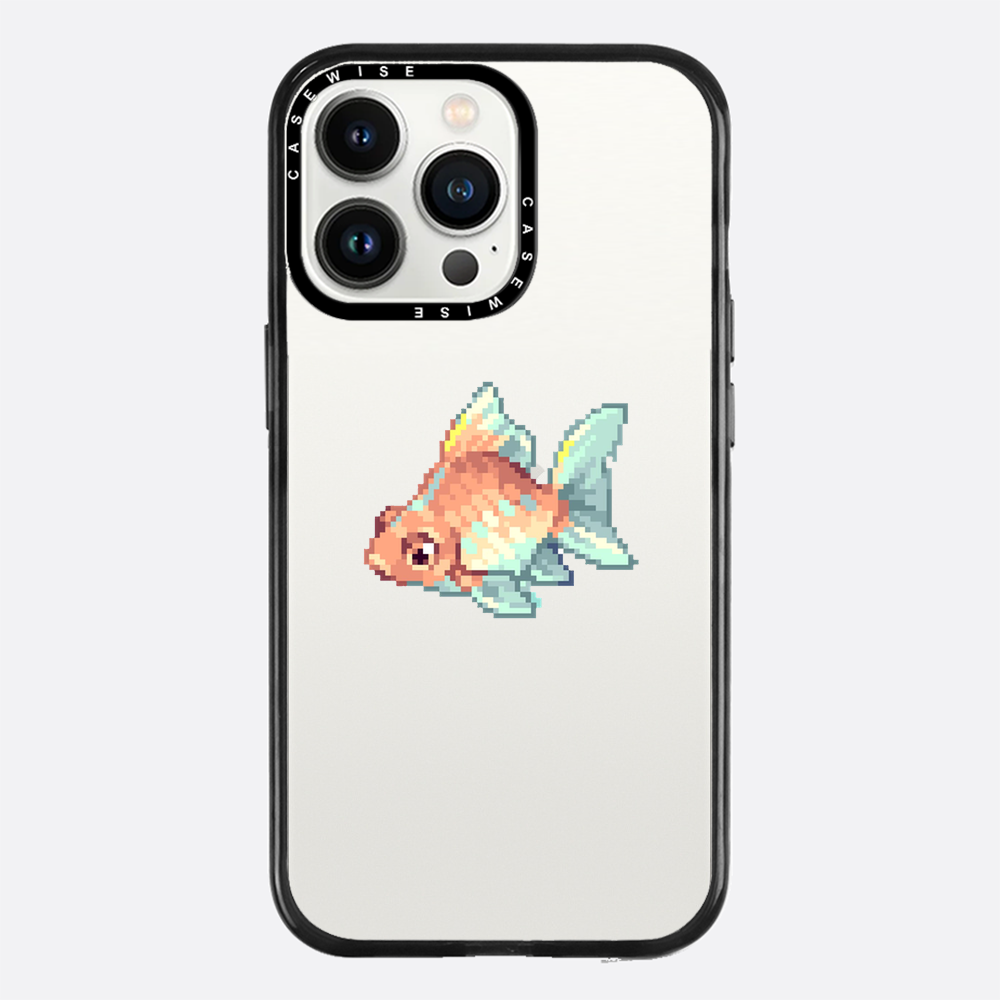 Goldener Pixelfisch - Hülle