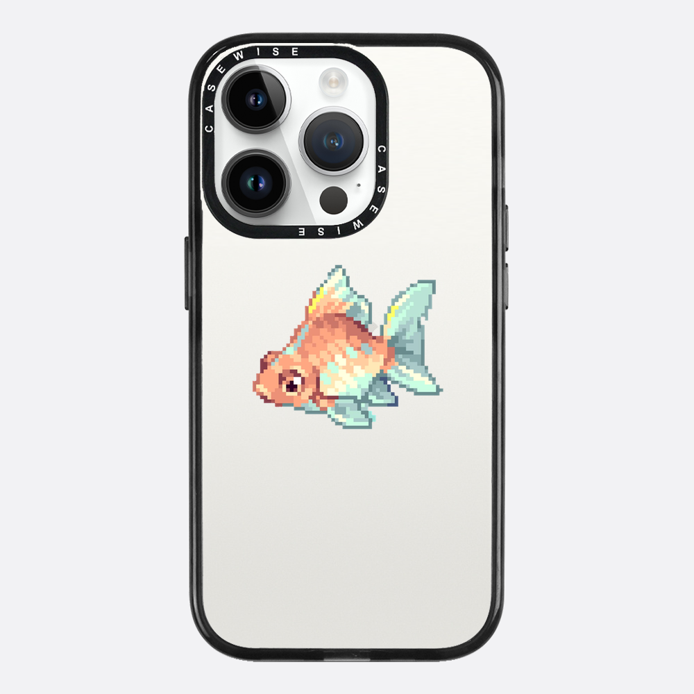 Goldener Pixelfisch - Hülle