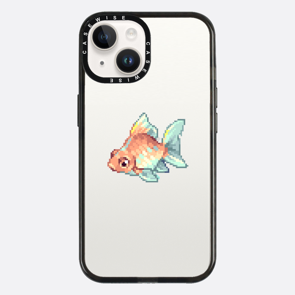 Goldener Pixelfisch - Hülle