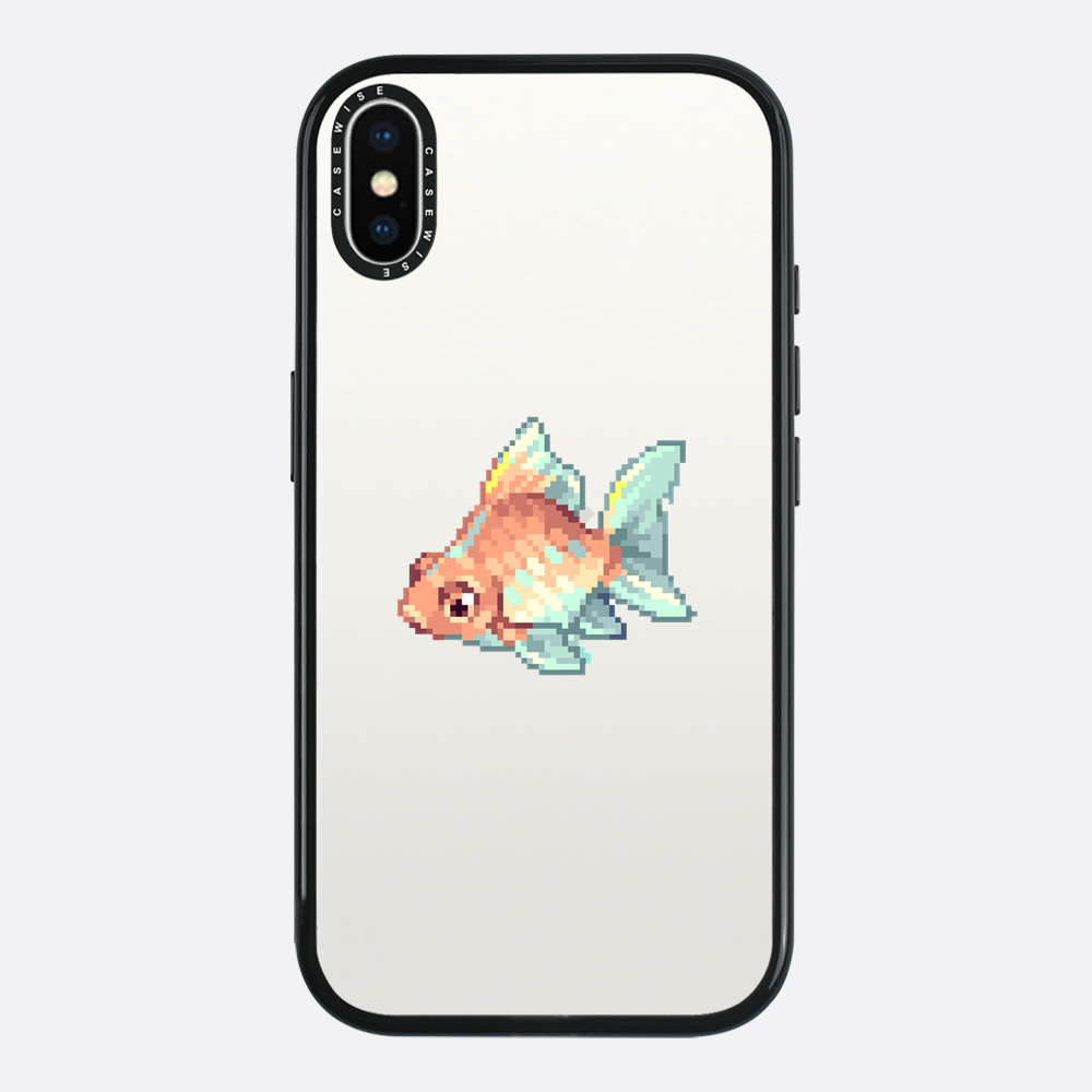 Goldener Pixelfisch - Hülle