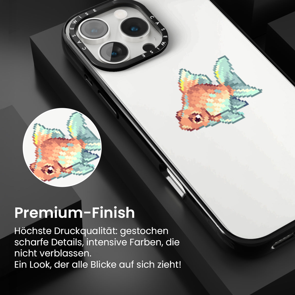 Goldener Pixelfisch - Hülle