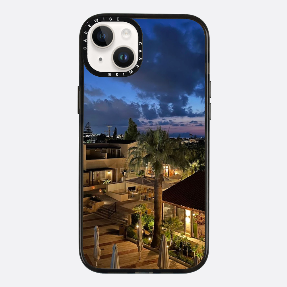 Kreta in Nacht Nacht Palmen - Hülle