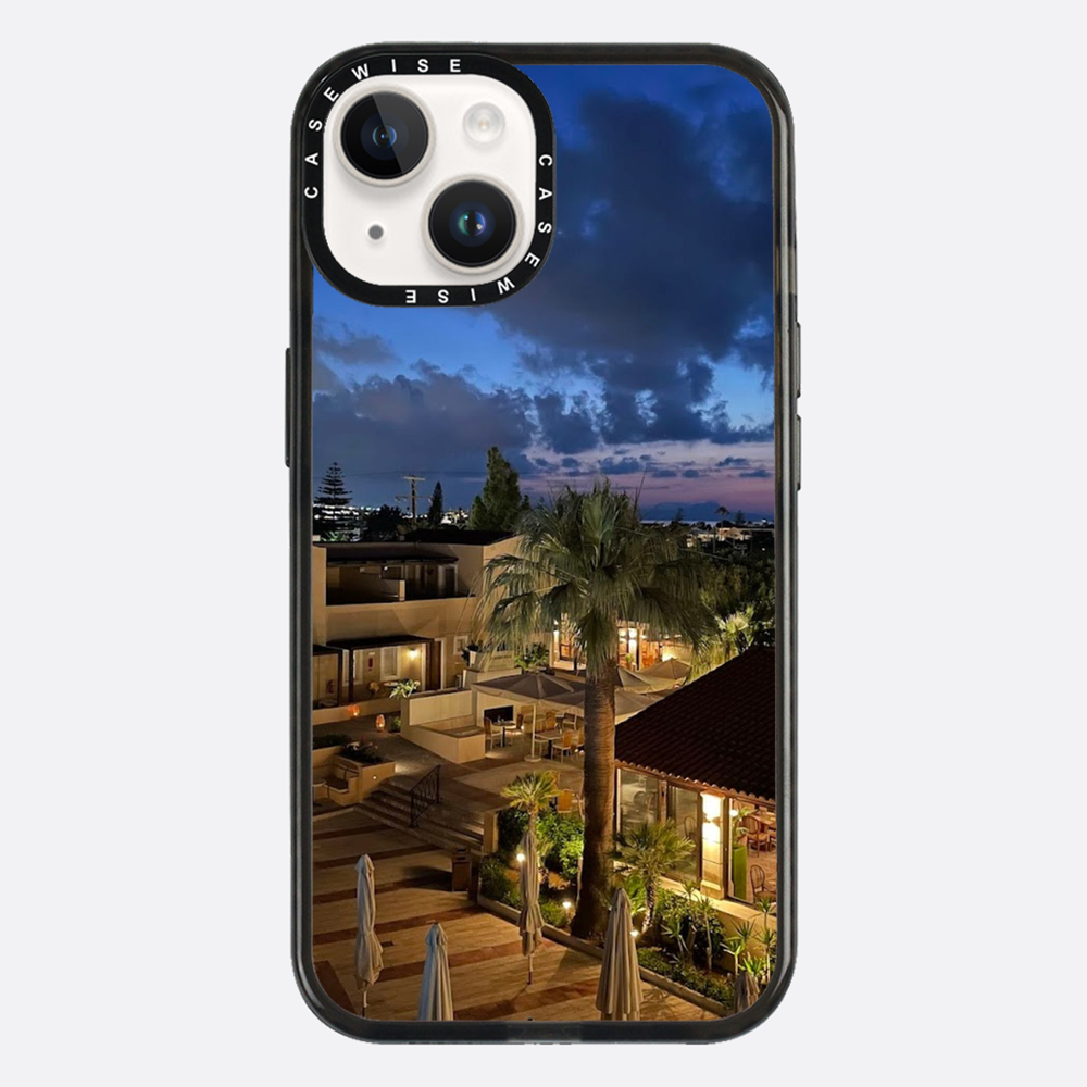 Kreta in Nacht Nacht Palmen - Hülle