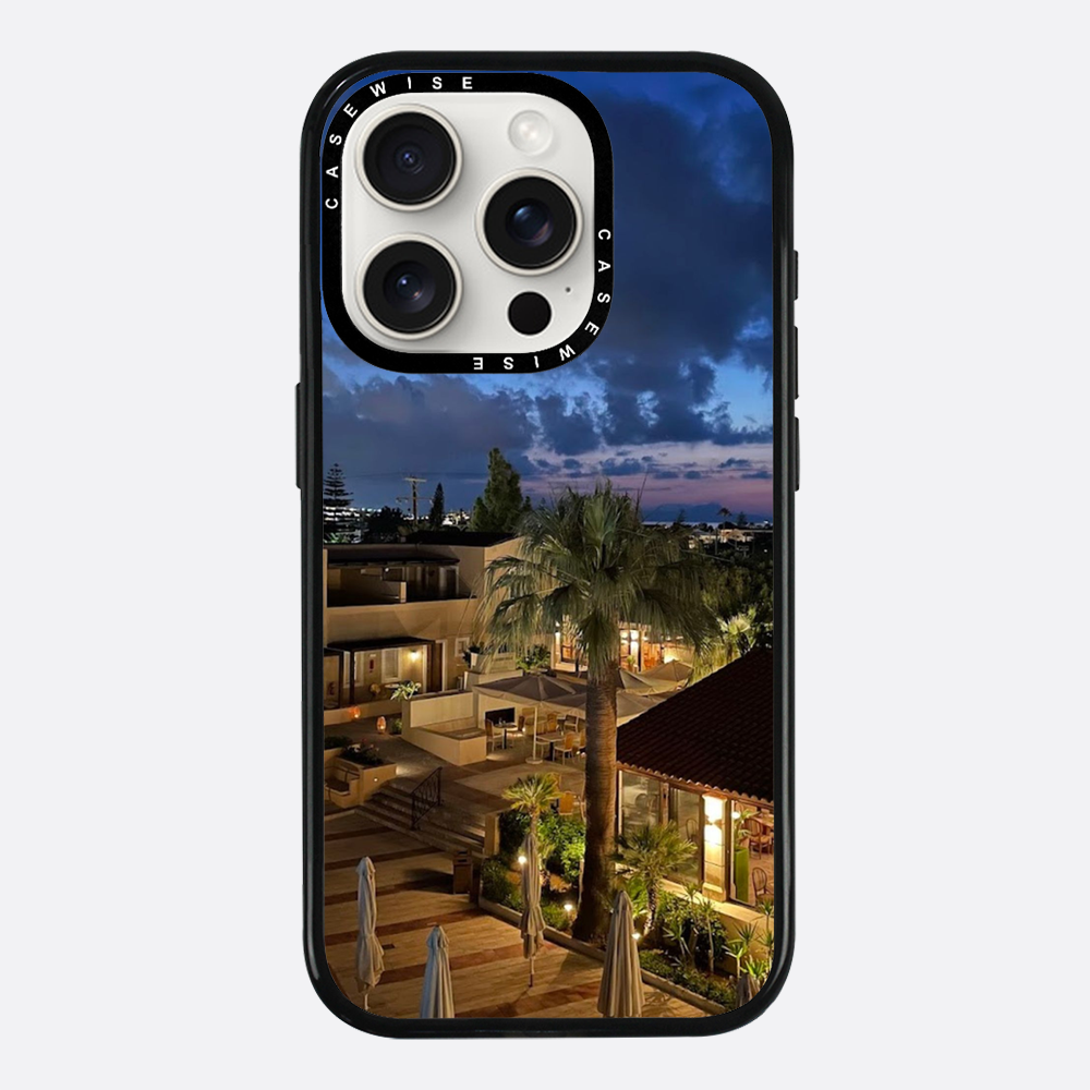 Kreta in Nacht Nacht Palmen - Hülle