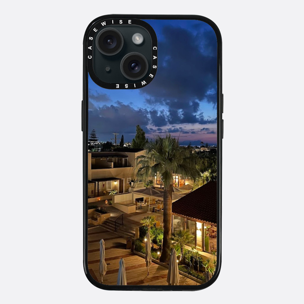 Kreta in Nacht Nacht Palmen - Hülle