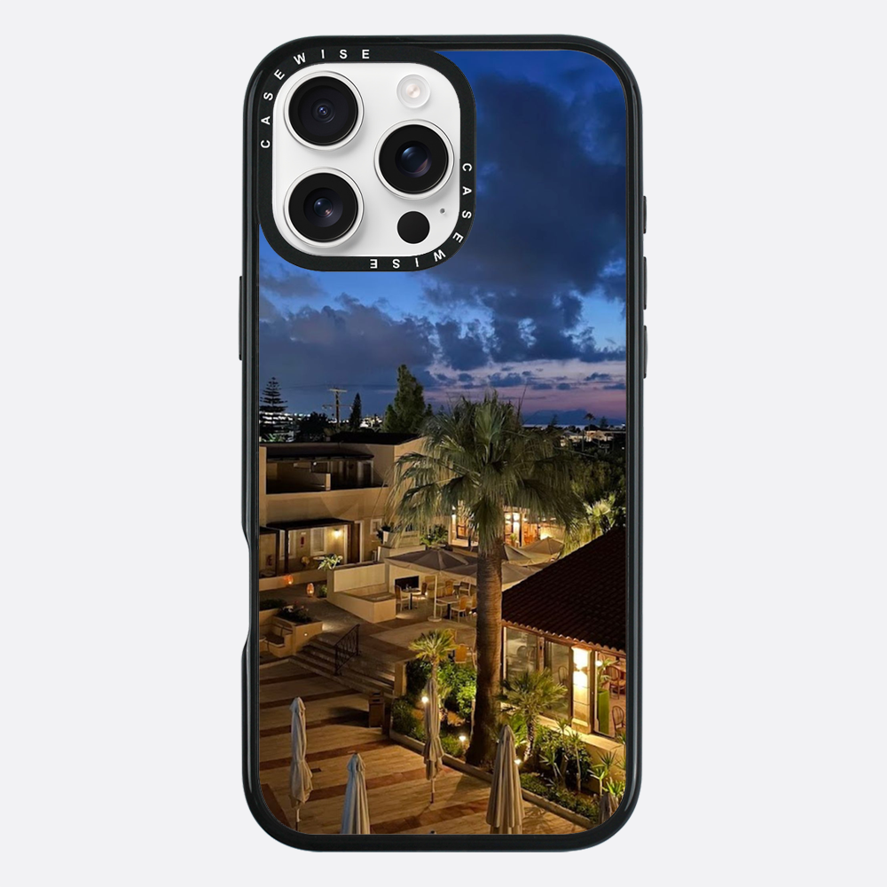 Kreta in Nacht Nacht Palmen - Hülle