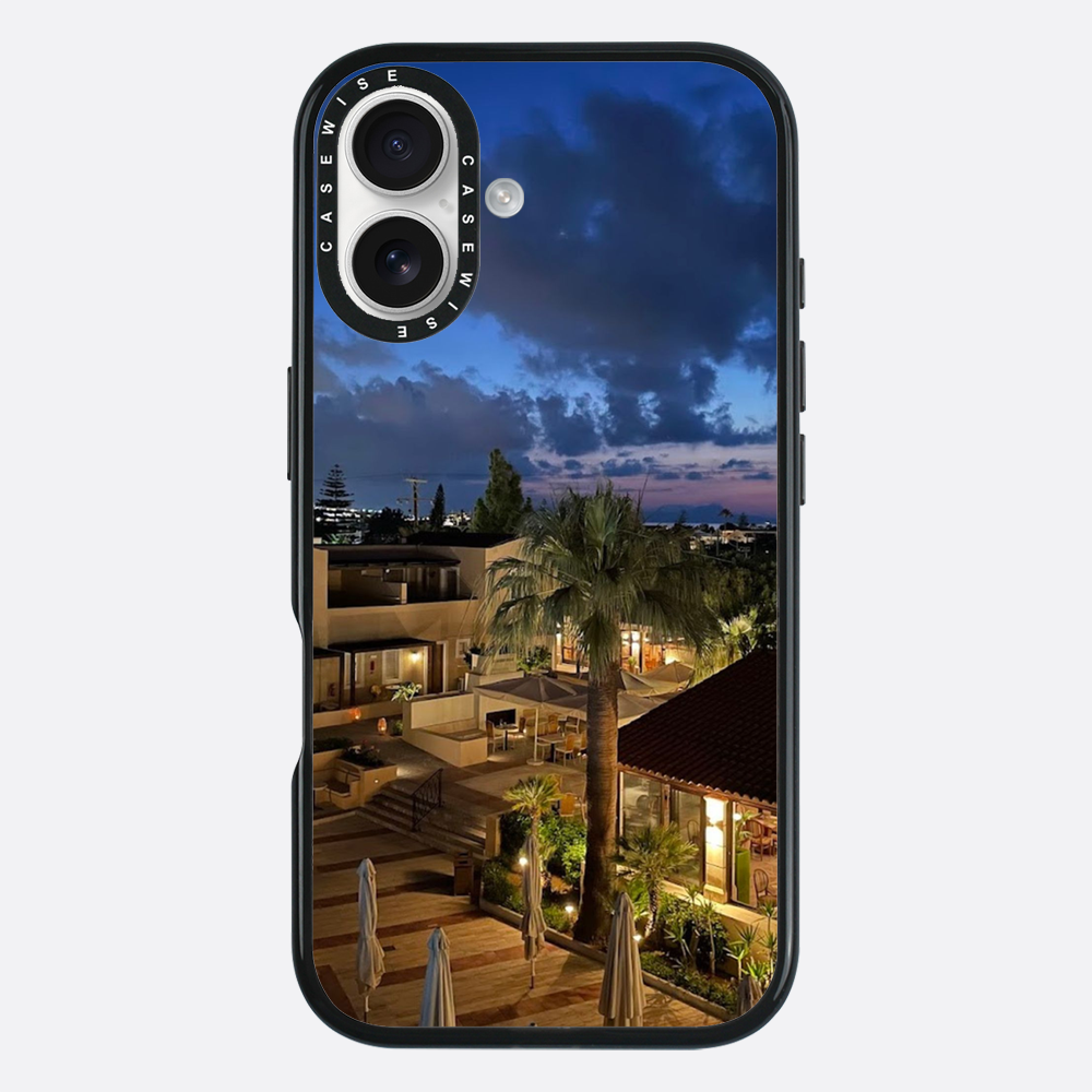 Kreta in Nacht Nacht Palmen - Hülle