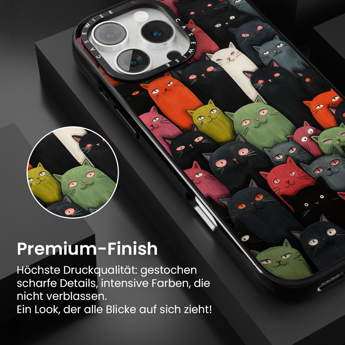 Farbenfrohe Katzenmenge - Hülle